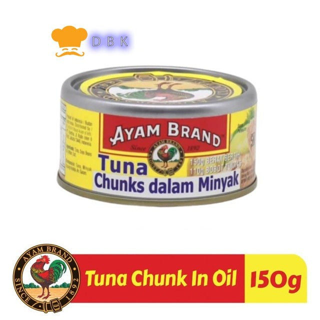 Ikan Tuna Kaleng Chunk In Oil Ayam Brand 150g