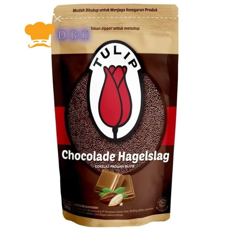 TULIP MESES 500 GR POUCH ORIGINAL CHOCOLADE HAGELSLAG choco rice