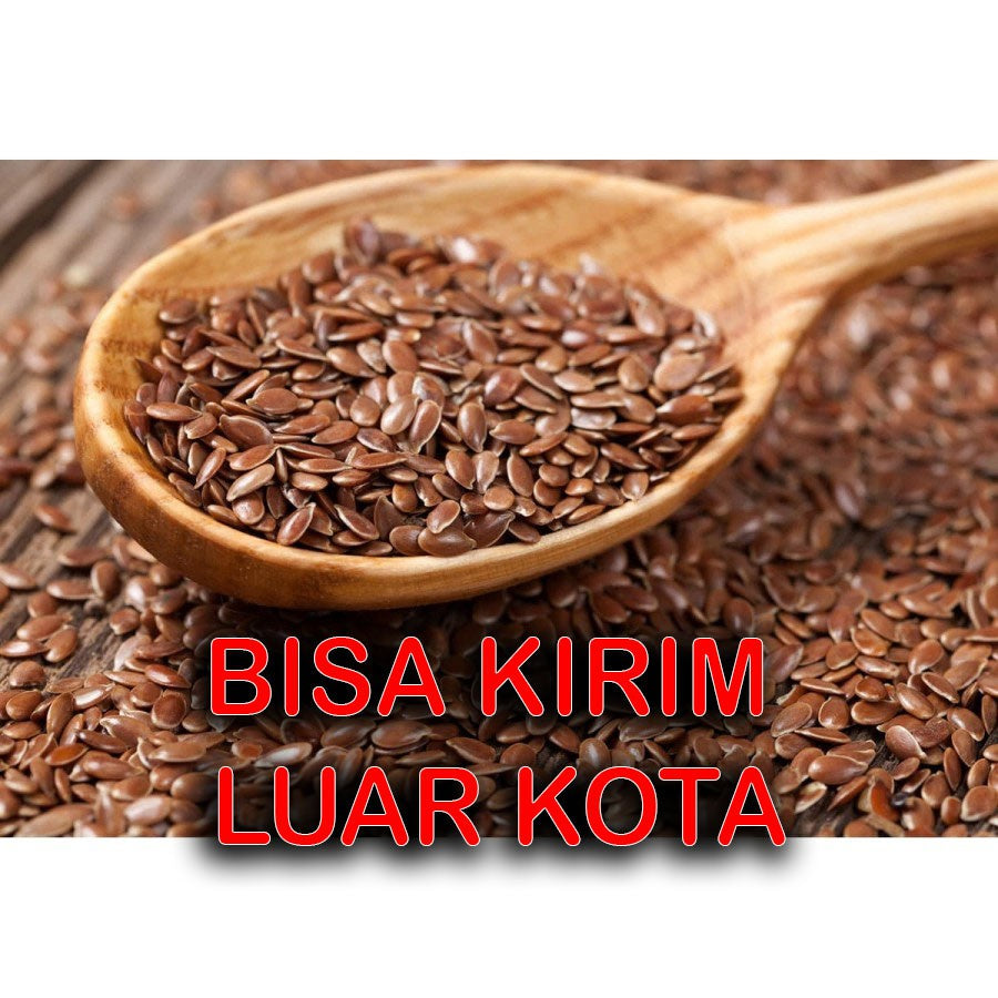 Natural Brown Flaxseed 250gr flax seed biji rami LINSEED