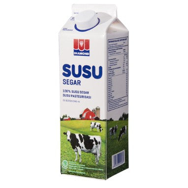 Diamond Fresh milk 1lt susu segar diamond