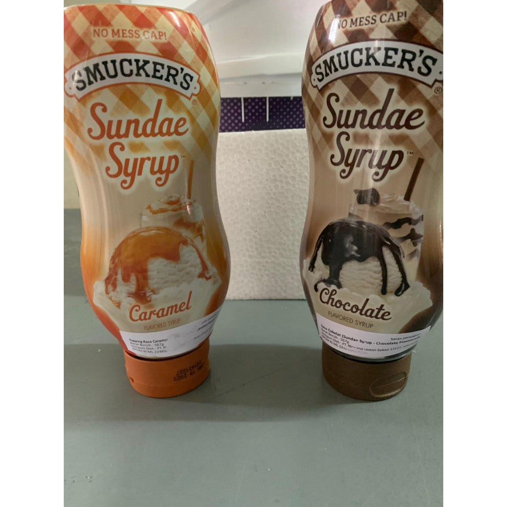 selai topping smucker 567gr caramel coklat straw smuckers
