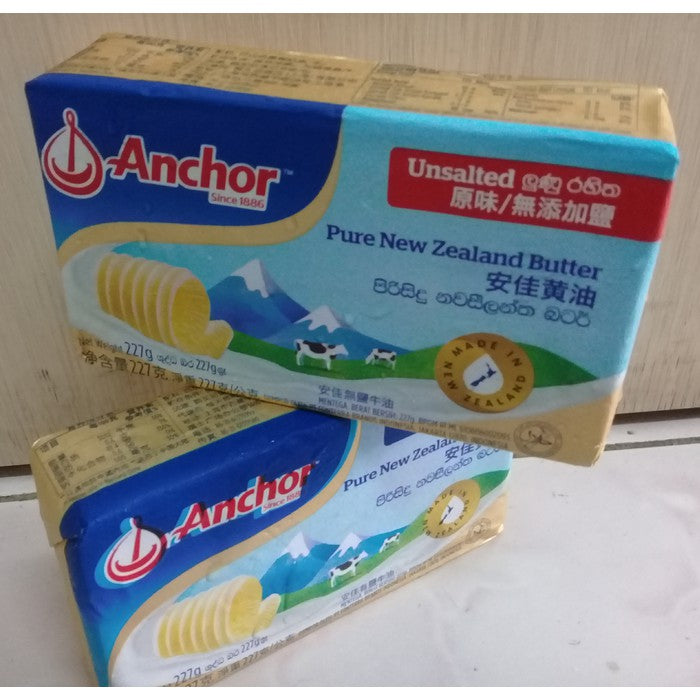 anchor butter unsalted 200 gr