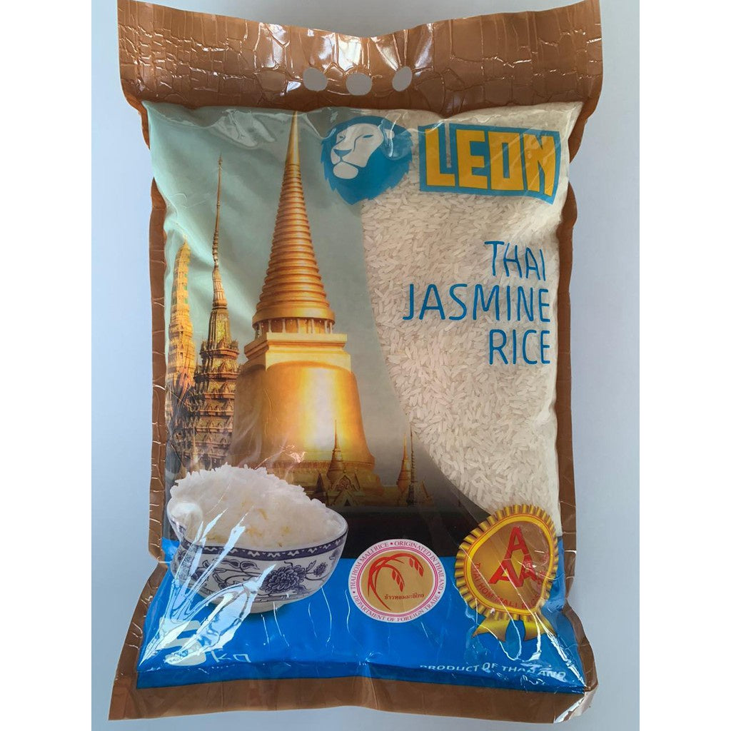 Leon Thai Jasmine Rice 5kg Beras Jasmine Thailand asli Pulen Wangi