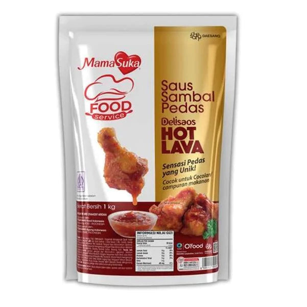 Mamasuka Delisaos Hot Lava Saus Sambal 1KG