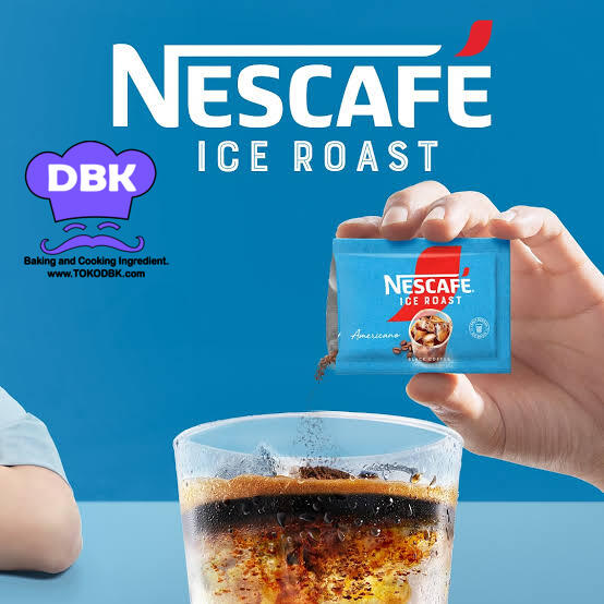 Nescafe Ice Roast 10scht x 2gr nescafe biru kopi americano tanpa ampas diet larut dingin