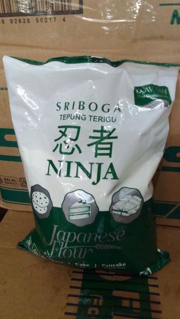 SRIBOGA NINJA 1kg tepung terigu protein rendah premium
