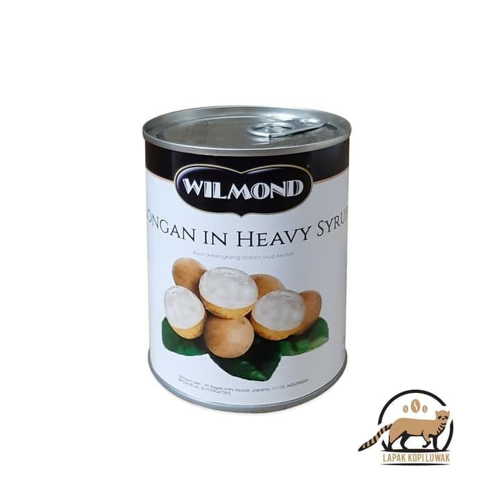 Wilmond Longan In Heavy Syrup Canned Minuman Buah lengkeng Kaleng 565g