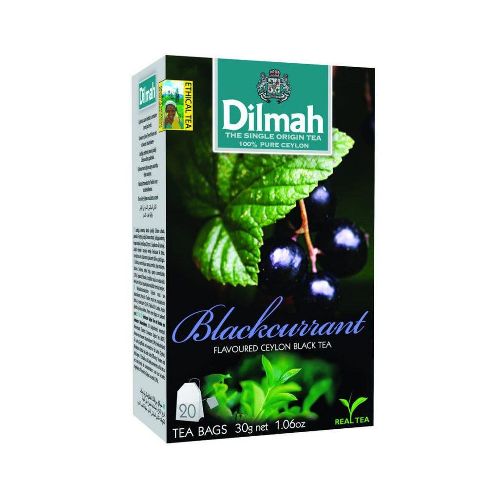 Dilmah blackcurrant anggur 20p flavoured black tea teh premium