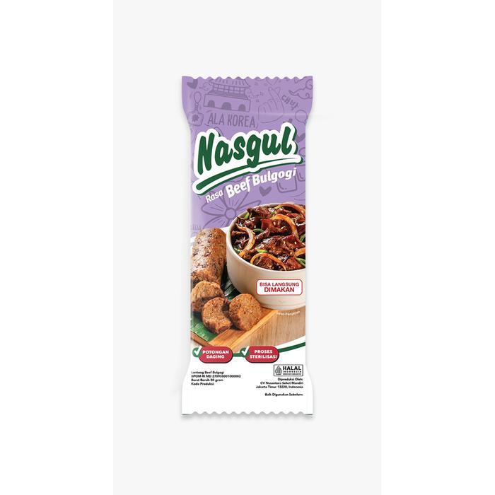 Manita NASGUL ( Nasi Gulung ) All Varian Rasa 80gr rendang jumeokbap beef bulgogi Nasi Gulung Siap Makan Siap Santap praktis camping hiking