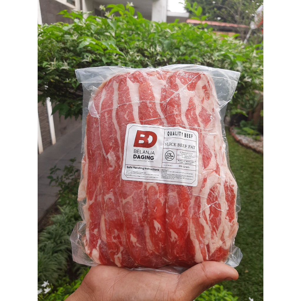Daging Sapi Australia Shortplate 500 gr / AUS Brisket Slice Premium 500gr / Beef Slice Australia / Yakiniku Sukiyaki Beef Slice