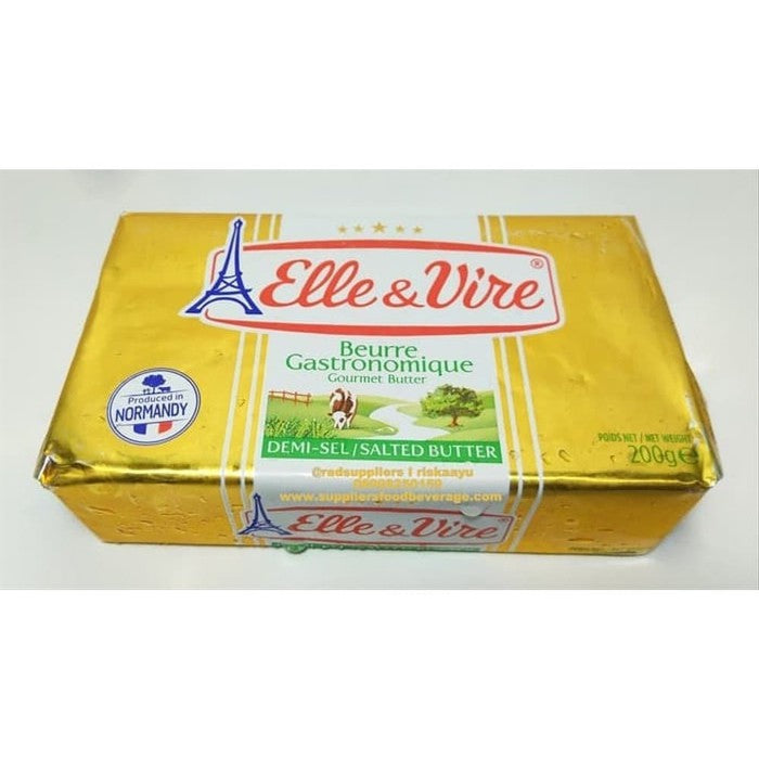 Butter Salted Premium| Mentega Asin | Elle & Vire 200gr elle vire