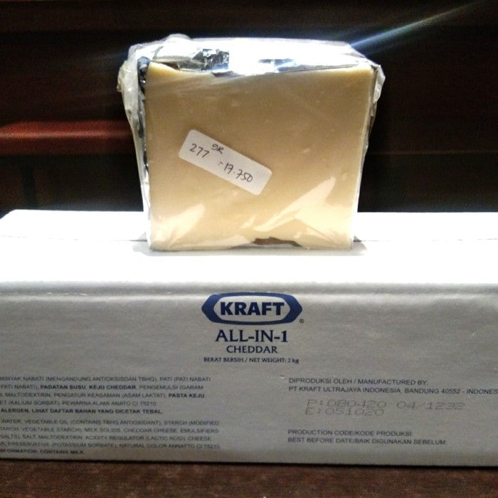 keju KRAFT CHEDDAR ALL IN ONE 250gr all-in-1 potongan