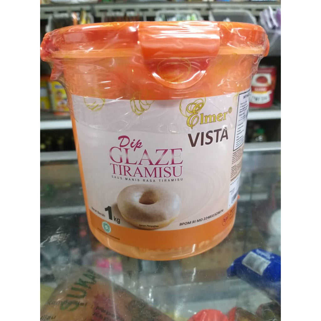 ELMER GLAZE TIRAMISU 1kg packing pabrik murah dip glaze