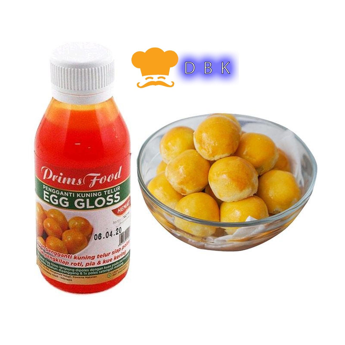 EGG GLOSS / eggloss 140ml kuning telur pewarna cookies glaze / olesan nastar