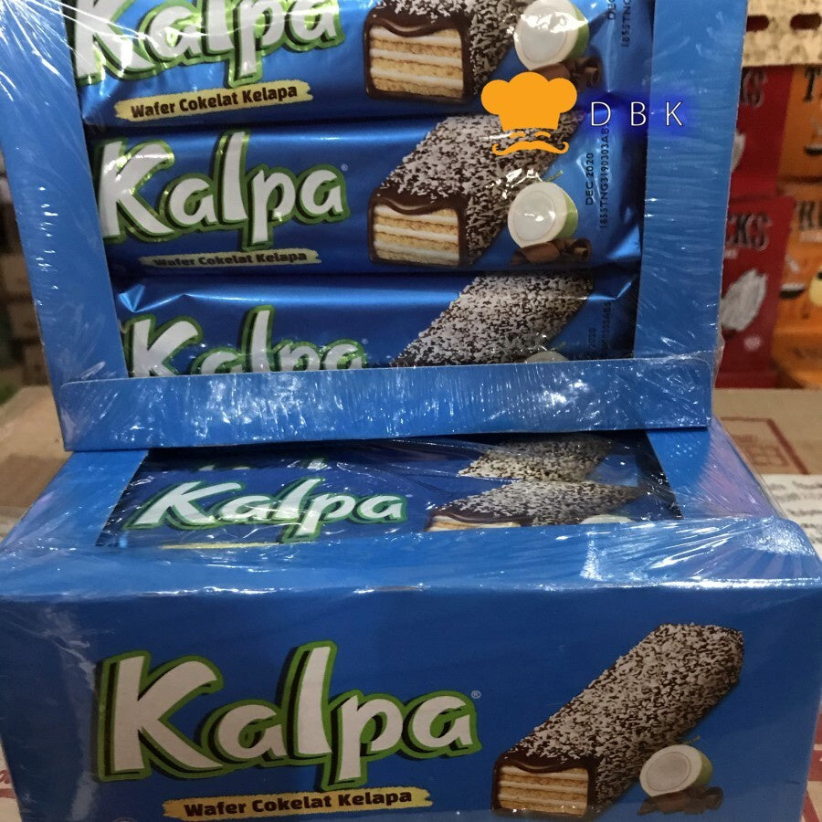 Kalpa Wafer Coklat Kelapa 12pcs x 22gr