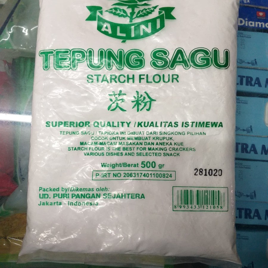 ALINI TEPUNG SAGU 500GR gluten free EXPORT QUALITY