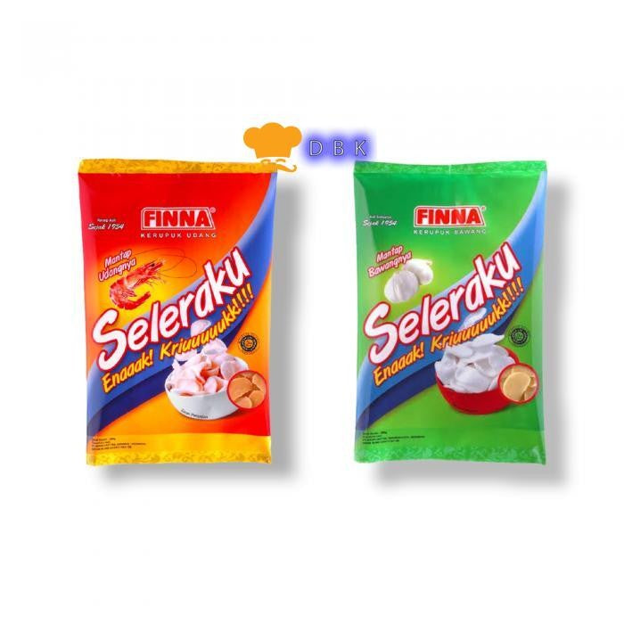 FINNA Seleraku Kerupuk Udang / bawang 200gr Halal prawn / garlic