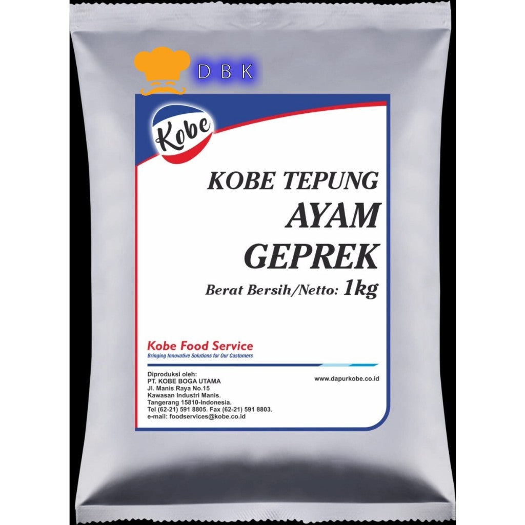 Kobe Ayam Geprek 1kg tepung balur bumbu premix siap pakai