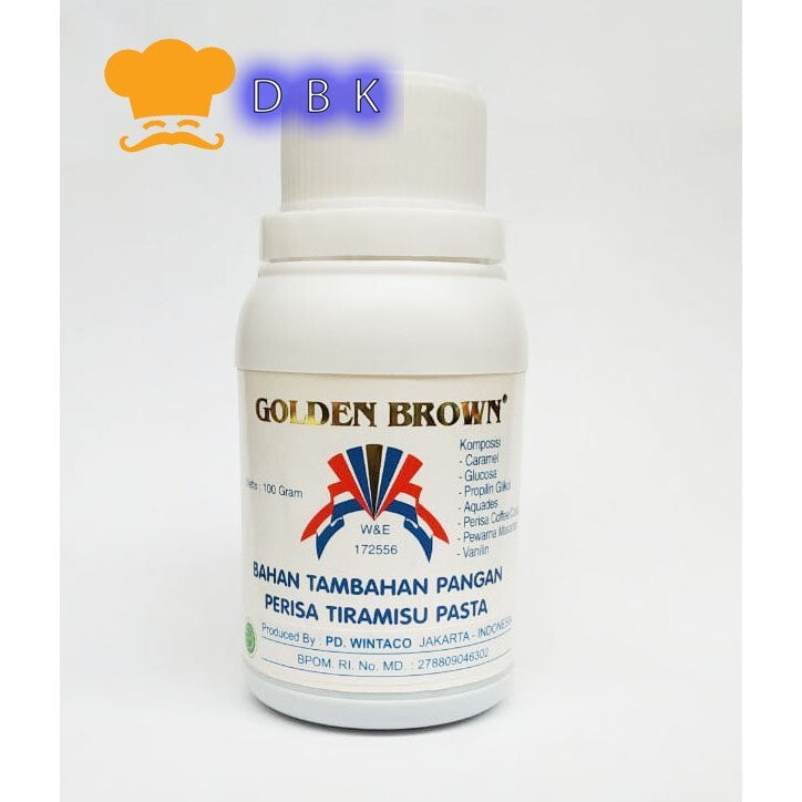 Pasta Tiramisu Golden Brown 100gr perisa kue