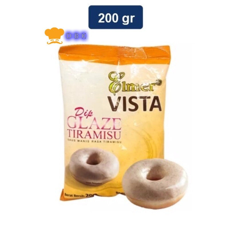 Elmer Dip Glaze tiramisu / Glaze Donat / Topping Donat 200 gr