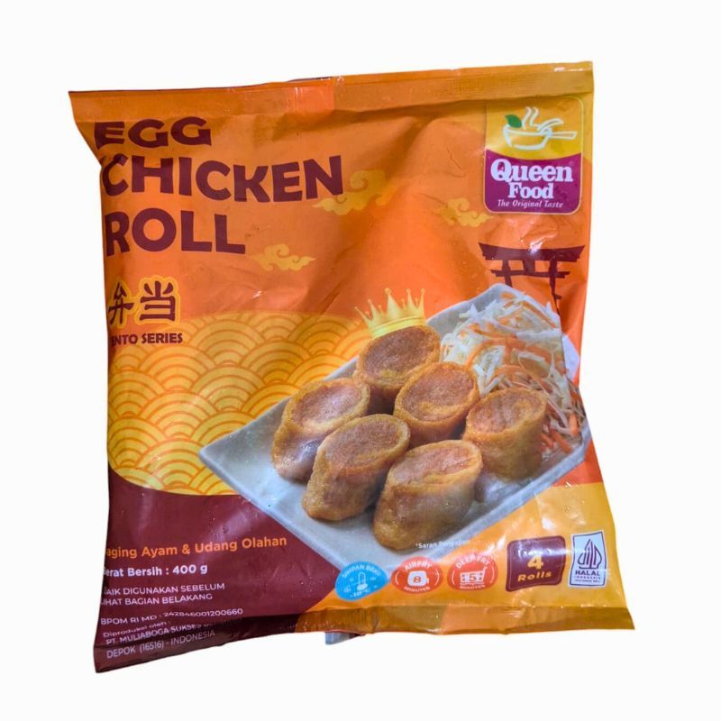 Queen Food Egg Chicken Roll isi 4rolls 400gr