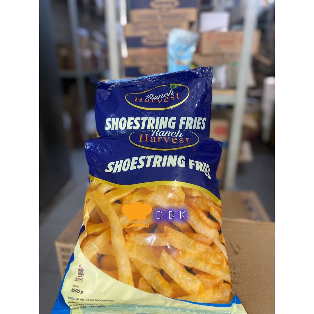 Ranch Harvest Shoestring 7mm French Fries | Kentang Goreng Shoestring 1 kg