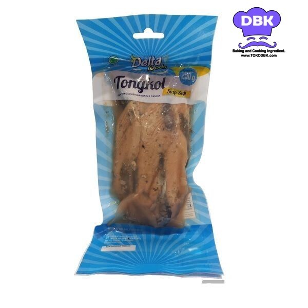 Ikan Tongkol Delta Food 250gr dengan minyak canola siap saji tanpa duri tanpa pengawet