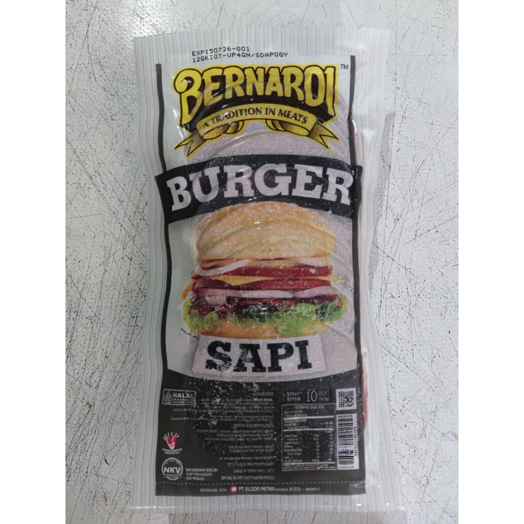 Daging Burger Sapi 325gr Isi 10
