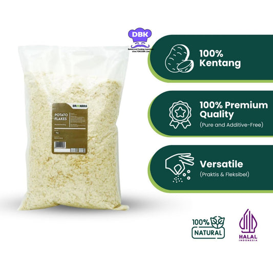 Greenara Potato Flakes 1Kg / Serpihan Kentang tepung
