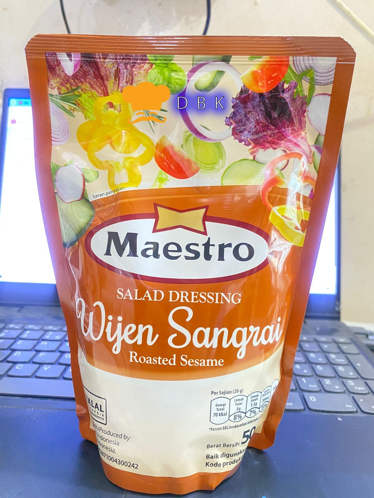 Maestro Wijen Sangrai 500gram Salad Dressing Roasted Sesame
