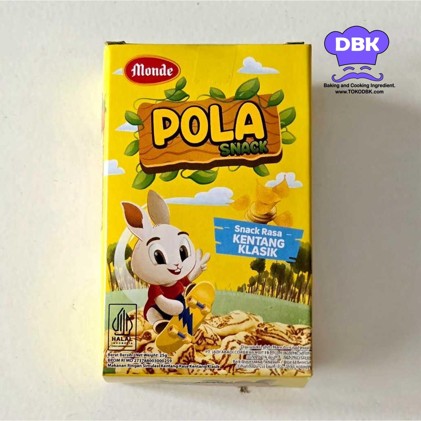 Monde Pola Snack 25Gr (Cemilan Rasa Kentang) biskuit kue snack anak