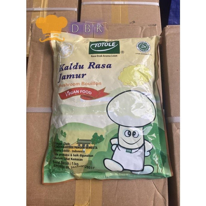 Kaldu Jamur TOTOLE 1kg kemasan besar vegetarian