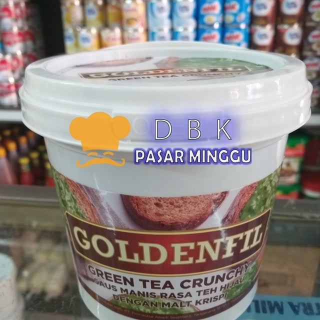 selai GOLDENFIL GREEN TEA crunchy 1kg / goldenfill teh hijau krispi