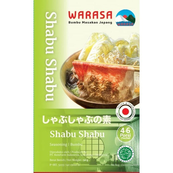 Bumbu Daging Shabu Shabu Warasa No MSG 50gr Halal