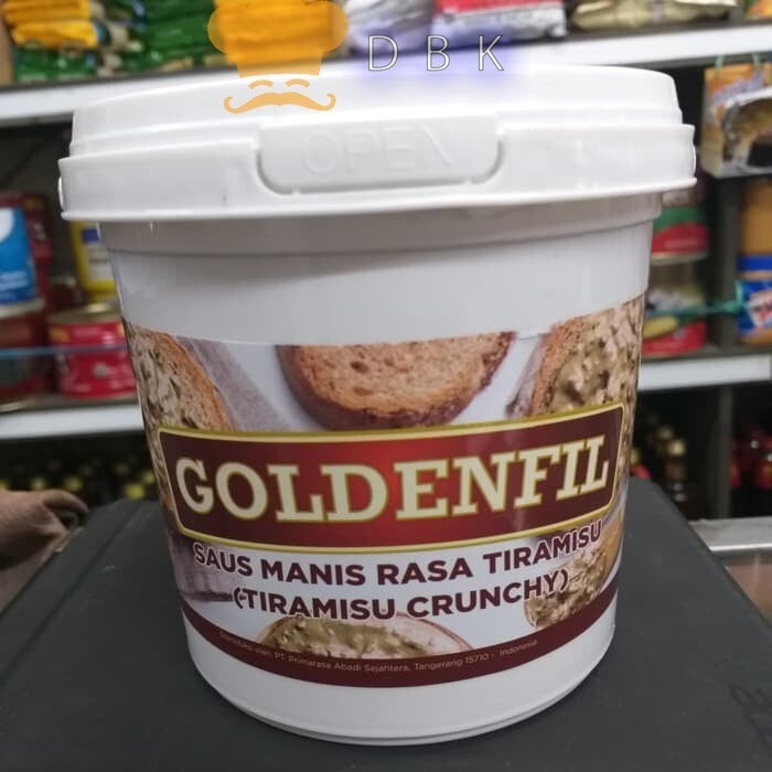 GOLDENFIL tiramisu crunchy 1kg selai tiramisu dengan malt gurih