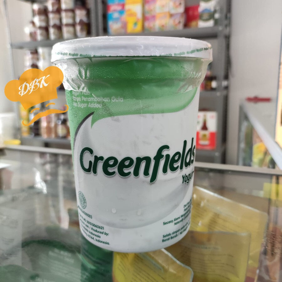 Greenfield Yogurt stirred 1lt Yoghurt plain fruit bukan biokul