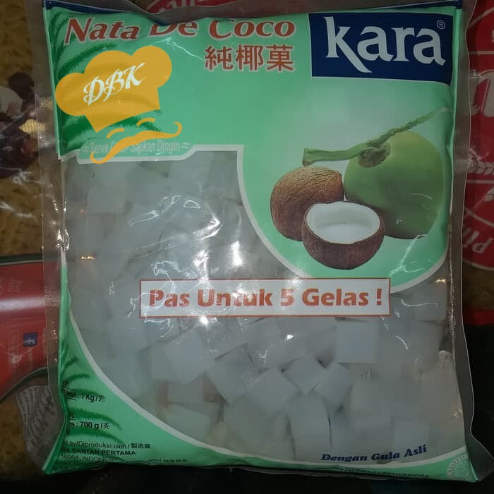 nata de coco kara 1kg plain kotak