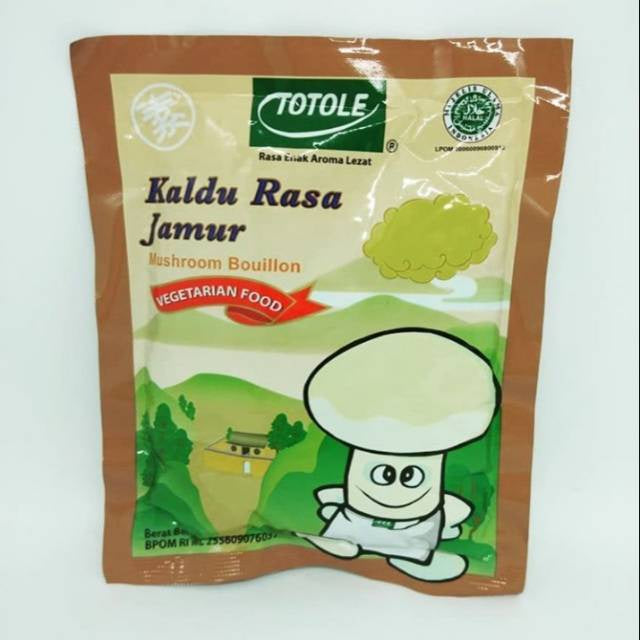 totole penyedap jamur 40gr kecil kaldu jamur vegetarian