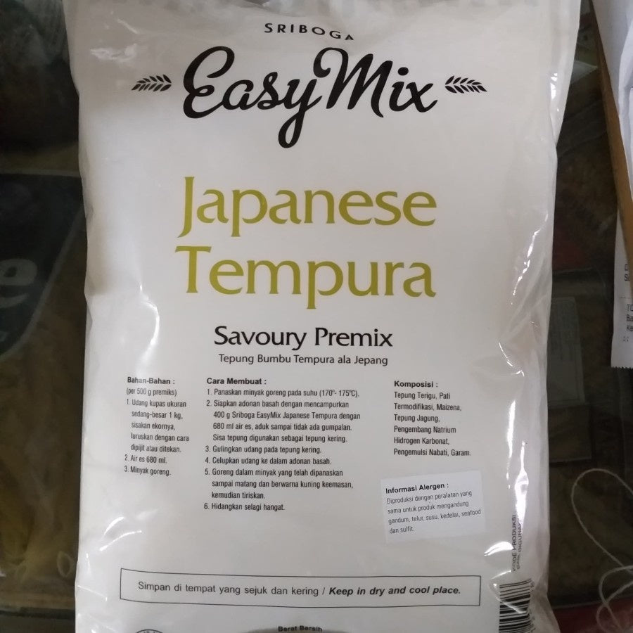 easymix japanese tempura 1kg sriboga tepung premix