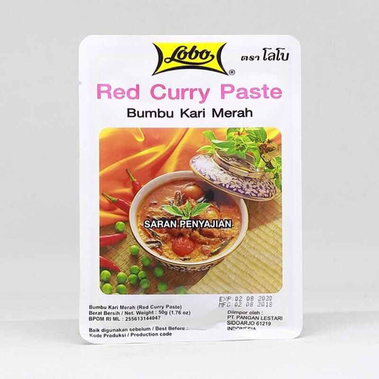 LOBO red curry paste 50gr bumbu kari merah bumbu masak instant
