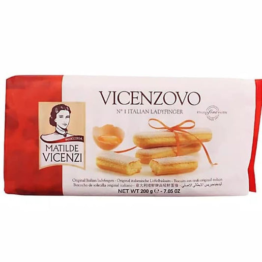 Vicenzovo Lady Finger 200 GR Biskuit ladyfinger italian original vicenzi mascarpone cake