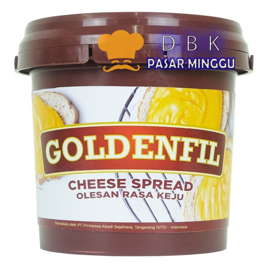 selai GOLDENFIL keju 1kg CRUNCHY / SPREAD cheese goldenfill malt
