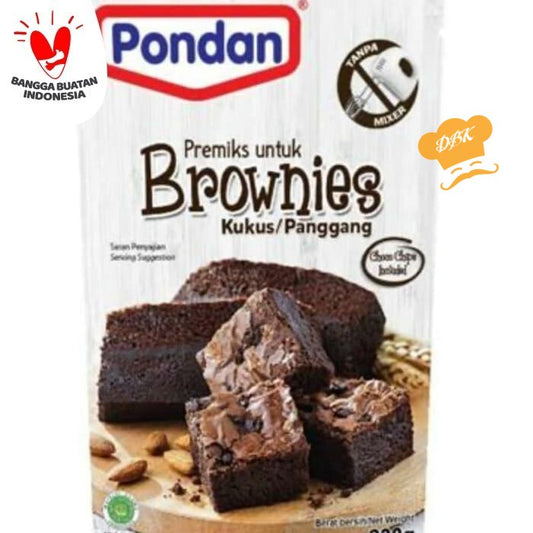 Pondan brownies kukus / panggang 230gr tepung premix