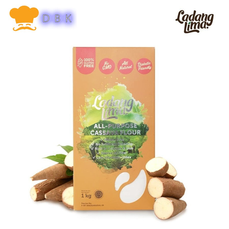 Cassava Flour All Purpose Ladang Lima 1kg Tepung Singkong Glutten Free