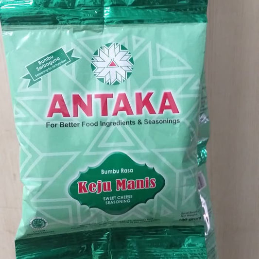 Bumbu tabur ANTAKA KEJU MANIS 100gr siap pakai bubuk kentang cimol
