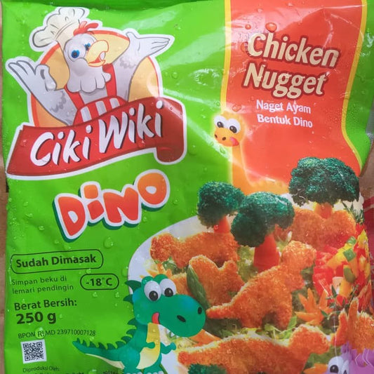 CIKIWIKI nugget dino 250gr chicken nugget dinosaurus nugget anak anak 250GR