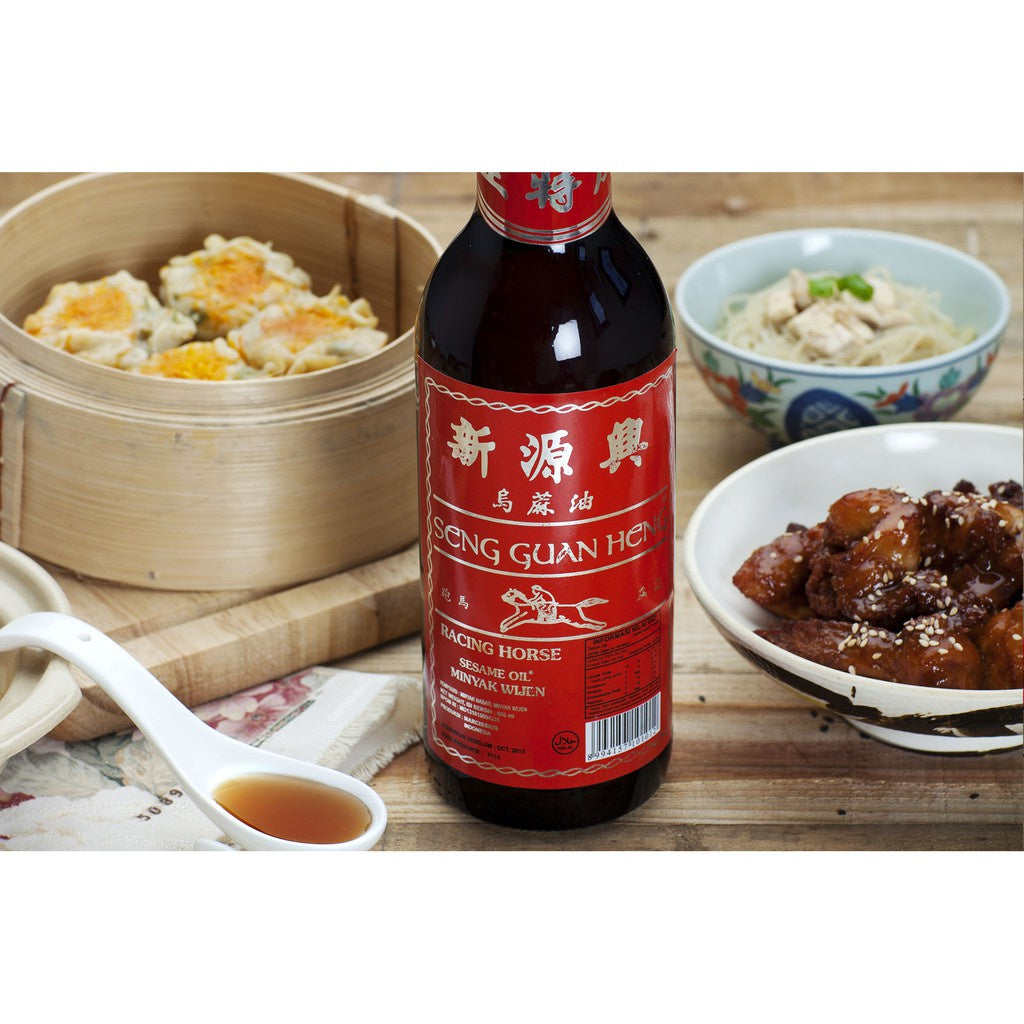 Minyak wijen Sheng guan heng 600ml minyak wijen horse brand HALAL MUI
