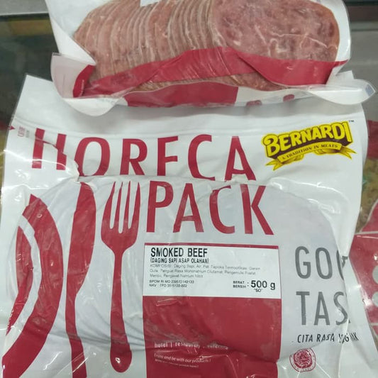 BERNARDI SMOKE BEEF BULAT HORECA 500GR PREMIUM | Daging Asap SAPI | Daging Burger Premium