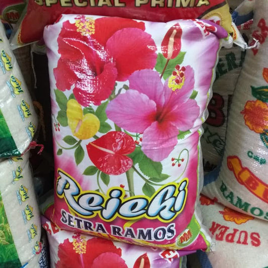 beras cianjur cap rejeki 20kg (grab) pulen sedang lebih putih tidak pecah