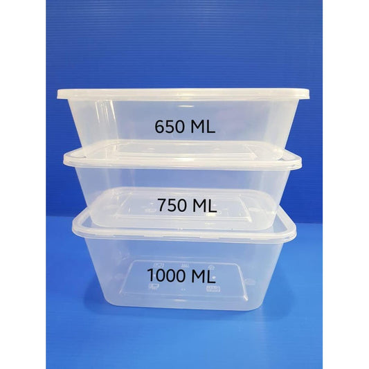 Thinwall 750ml / 500ml per 10pcs Food container makanan kotak makan